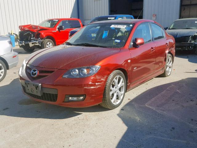 JM1BK323691205177 - 2009 MAZDA 3 S MAROON photo 2