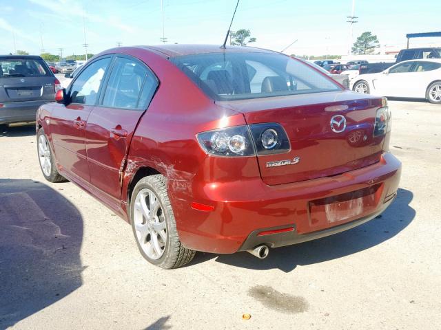 JM1BK323691205177 - 2009 MAZDA 3 S MAROON photo 3