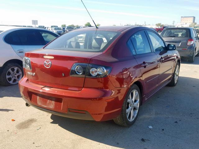 JM1BK323691205177 - 2009 MAZDA 3 S MAROON photo 4