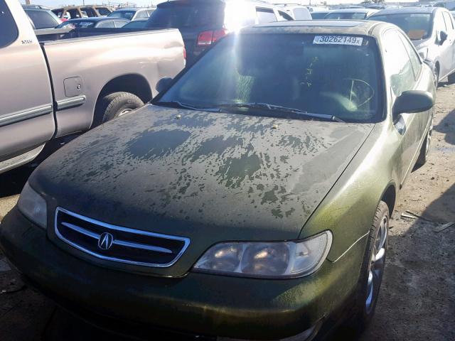 19UYA1244VL005635 - 1997 ACURA 2.2CL GREEN photo 2