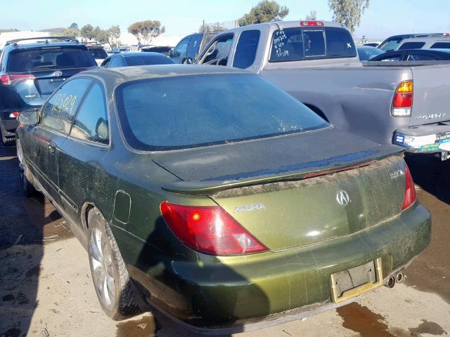 19UYA1244VL005635 - 1997 ACURA 2.2CL GREEN photo 3