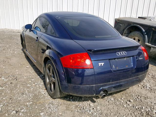 TRUWX28N921008036 - 2002 AUDI TT QUATTRO BLUE photo 3