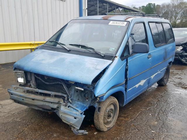 1FMCA11U3RZA41860 - 1994 FORD AEROSTAR BLUE photo 2