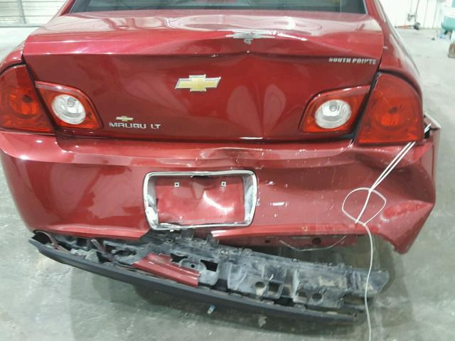1G1ZC5E06CF274723 - 2012 CHEVROLET MALIBU 1LT RED photo 9