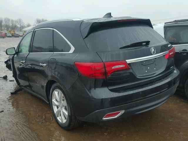 5FRYD4H93GB062584 - 2016 ACURA MDX ADVANC BLACK photo 3