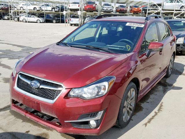 JF1GPAT61F9328795 - 2015 SUBARU IMPREZA SP RED photo 2