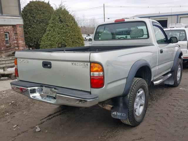 5TEPM62N94Z356046 - 2004 TOYOTA TACOMA SILVER photo 4