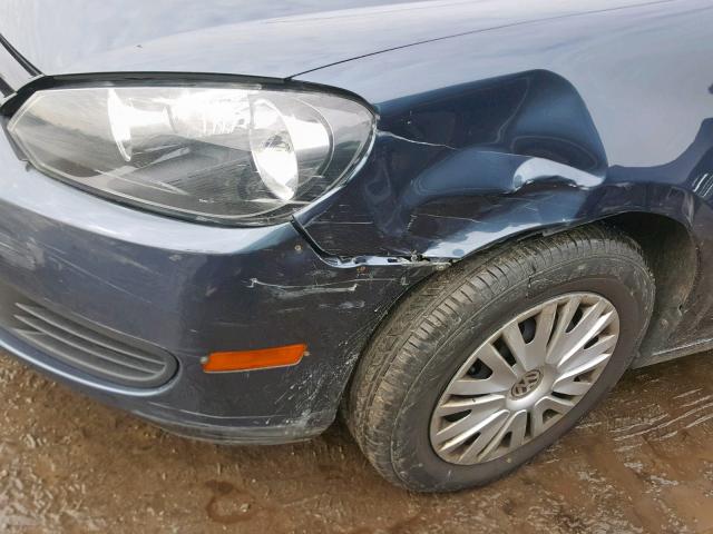 WVWDA7AJ6BW038704 - 2011 VOLKSWAGEN GOLF 蓝色 照片 9