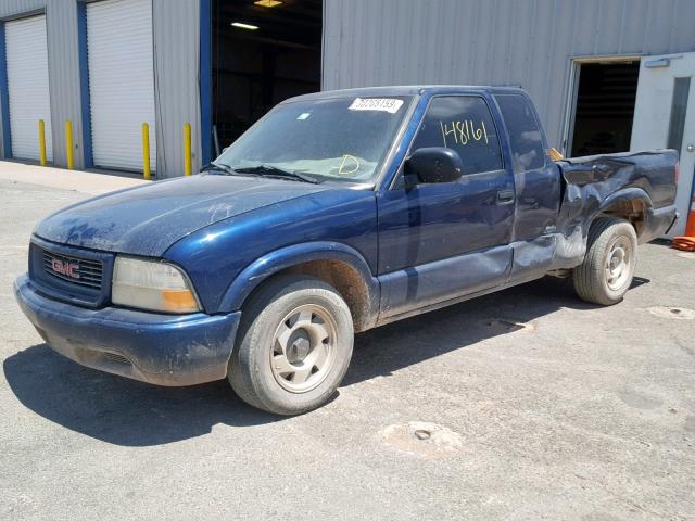 1GTCS19W4Y8283844 - 2000 GMC SONOMA BLUE photo 2