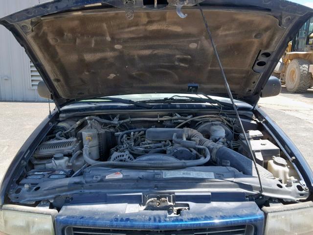 1GTCS19W4Y8283844 - 2000 GMC SONOMA BLUE photo 7