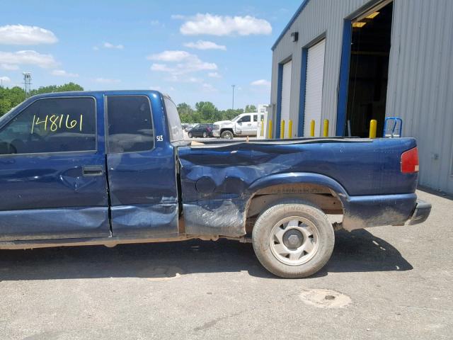 1GTCS19W4Y8283844 - 2000 GMC SONOMA BLUE photo 9