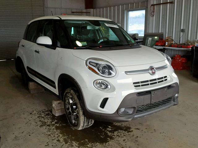 ZFBCFADH3EZ021612 - 2014 FIAT 500L TREKK WHITE photo 1