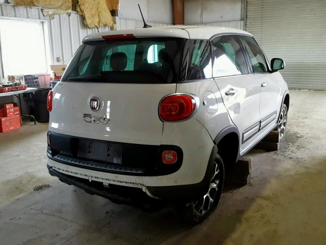 ZFBCFADH3EZ021612 - 2014 FIAT 500L TREKK WHITE photo 4