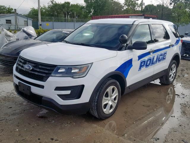 1FM5K8AR2GGA36801 - 2016 FORD EXPLORER P WHITE photo 2