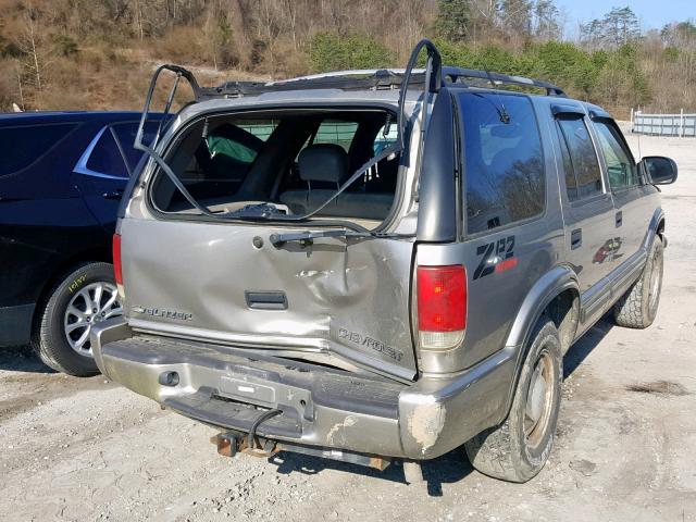 1GNDT13W2Y2360957 - 2000 CHEVROLET BLAZER BEIGE photo 4