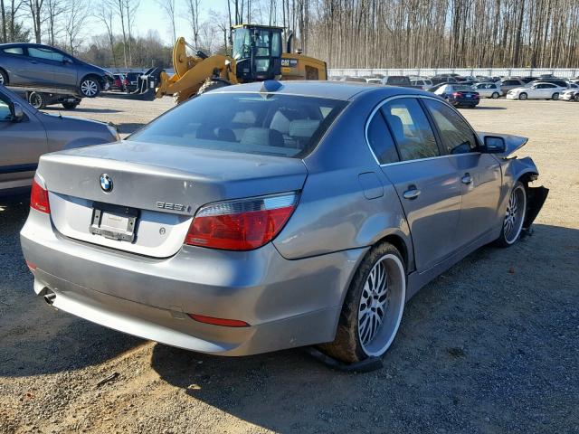 WBANA535X4B849325 - 2004 BMW 525 I SILVER photo 4