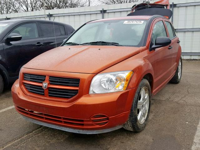 1B3HB28C38D782811 - 2008 DODGE CALIBER ORANGE photo 2