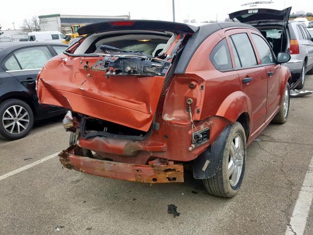 1B3HB28C38D782811 - 2008 DODGE CALIBER ORANGE photo 4