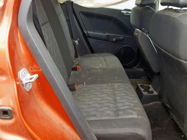 1B3HB28C38D782811 - 2008 DODGE CALIBER ORANGE photo 6