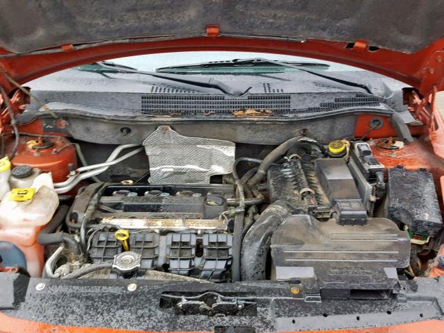 1B3HB28C38D782811 - 2008 DODGE CALIBER ORANGE photo 7