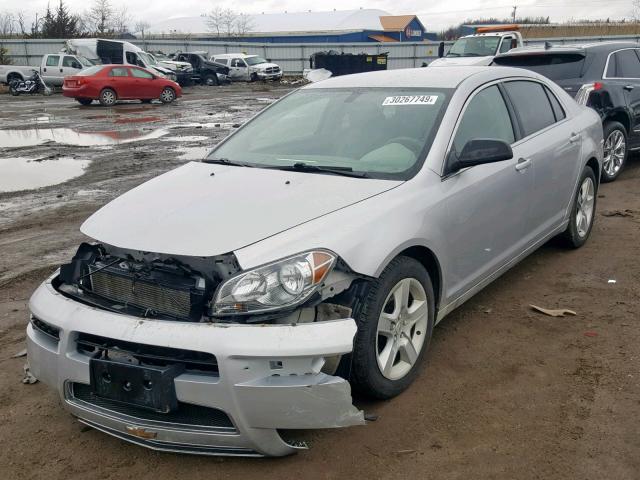 1G1ZA5EB8AF179777 - 2010 CHEVROLET MALIBU LS SILVER photo 2