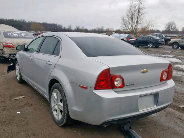 1G1ZA5EB8AF179777 - 2010 CHEVROLET MALIBU LS SILVER photo 3