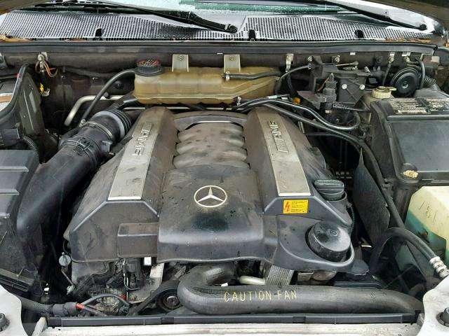 4JGAB74E11A259472 - 2001 MERCEDES-BENZ ML 55 SILVER photo 7