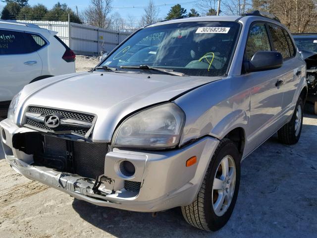 KM8JM12B85U168705 - 2005 HYUNDAI TUCSON GL SILVER photo 2