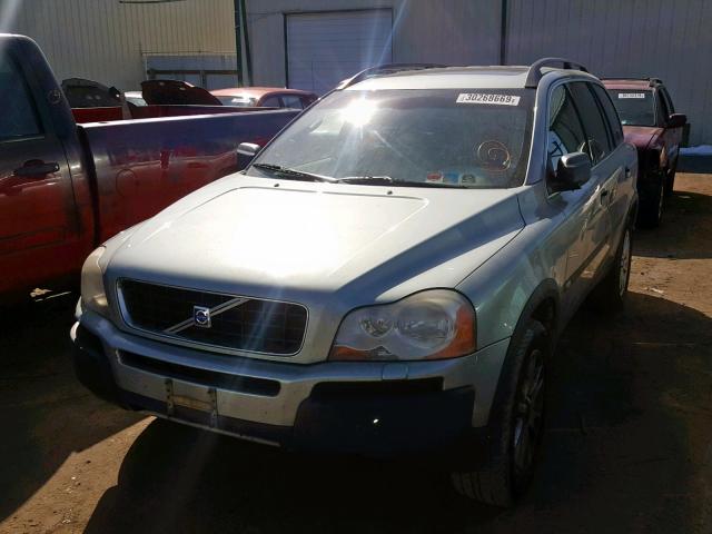 YV1CY59H141049679 - 2004 VOLVO XC90 SILVER photo 2