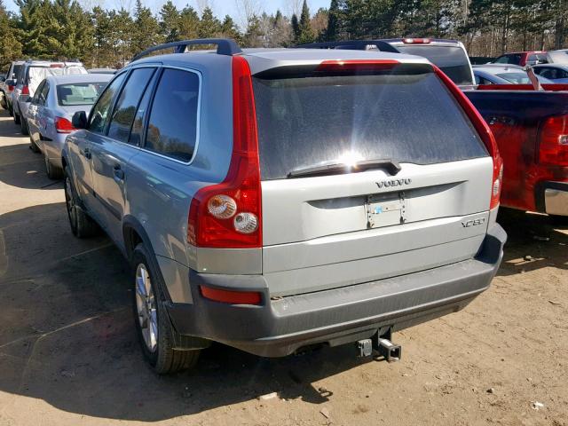 YV1CY59H141049679 - 2004 VOLVO XC90 SILVER photo 3