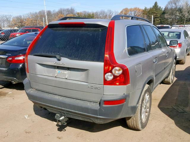 YV1CY59H141049679 - 2004 VOLVO XC90 SILVER photo 4