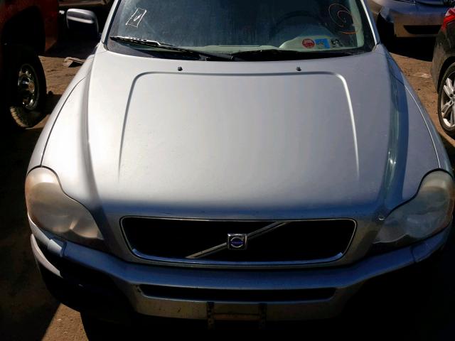 YV1CY59H141049679 - 2004 VOLVO XC90 SILVER photo 7