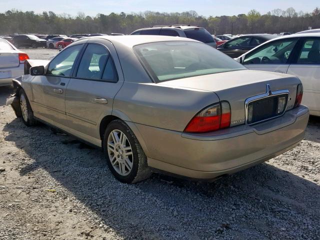 1LNHM87A74Y614986 - 2004 LINCOLN LS TAN photo 3