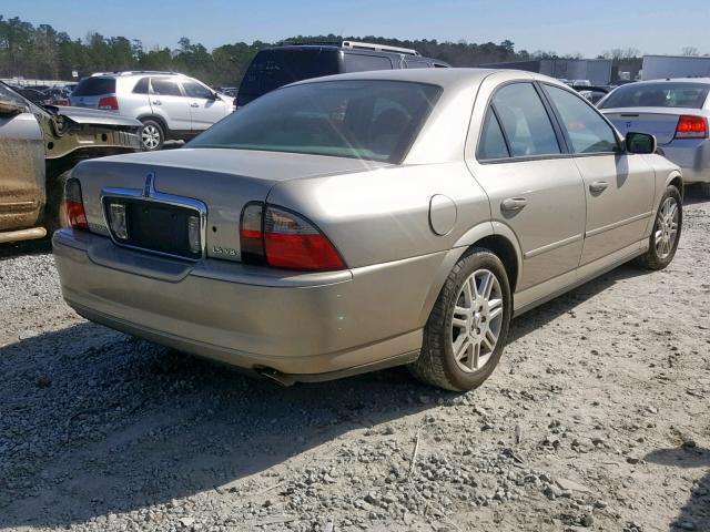 1LNHM87A74Y614986 - 2004 LINCOLN LS TAN photo 4