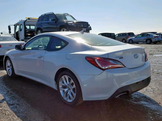 KMHHT6KD3DU095631 - 2013 HYUNDAI GENESIS CO WHITE photo 3