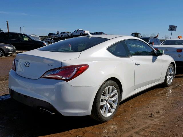 KMHHT6KD3DU095631 - 2013 HYUNDAI GENESIS CO WHITE photo 4