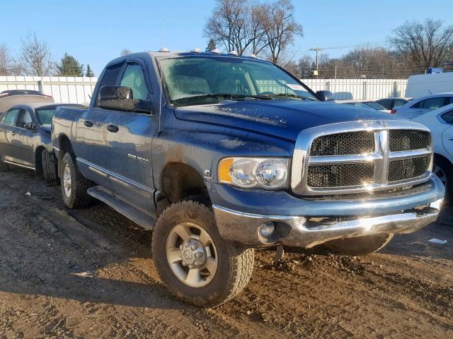 3D7KU28654G153997 - 2004 DODGE RAM 2500 S BLUE photo 1