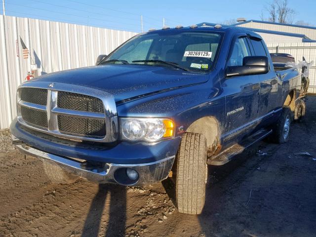 3D7KU28654G153997 - 2004 DODGE RAM 2500 S BLUE photo 2