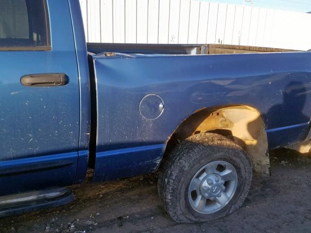 3D7KU28654G153997 - 2004 DODGE RAM 2500 S BLUE photo 9