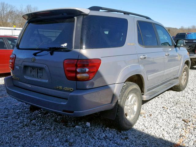 5TDBT48A71S027876 - 2001 TOYOTA SEQUOIA LI SILVER photo 4