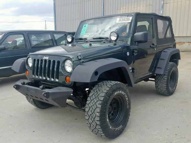 1J4AA2D15BL545185 - 2011 JEEP WRANGLER S GREEN photo 2