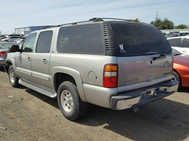 3GNEC16T82G349420 - 2002 CHEVROLET SUBURBAN GRAY photo 3