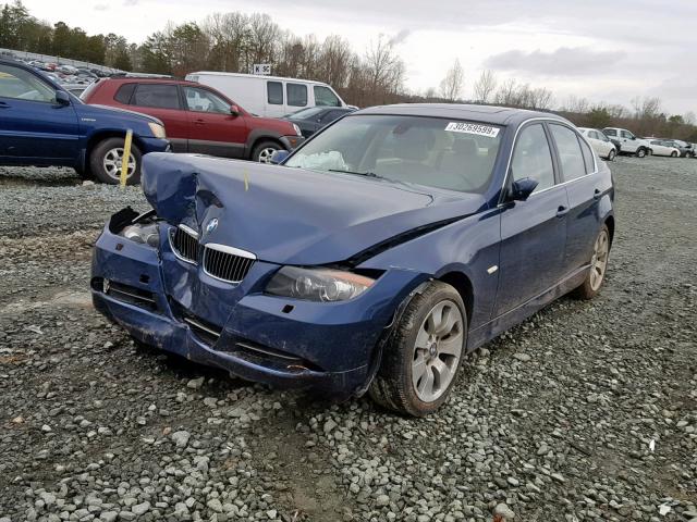 WBAVD33576KL52697 - 2006 BMW 330 XI BLUE photo 2