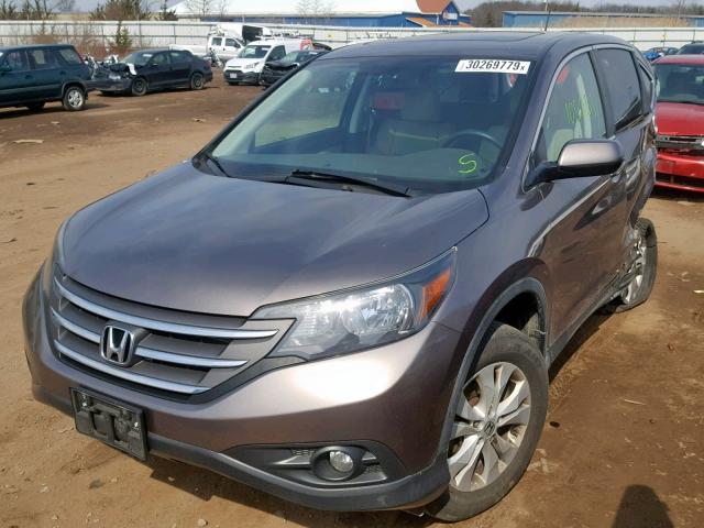 5J6RM4H55DL088853 - 2013 HONDA CR-V EX GRAY photo 2