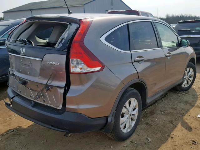 5J6RM4H55DL088853 - 2013 HONDA CR-V EX GRAY photo 4