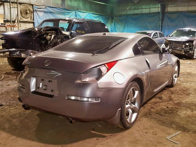 JN1BZ34D58M705607 - 2008 NISSAN 350Z COUPE GRAY photo 4