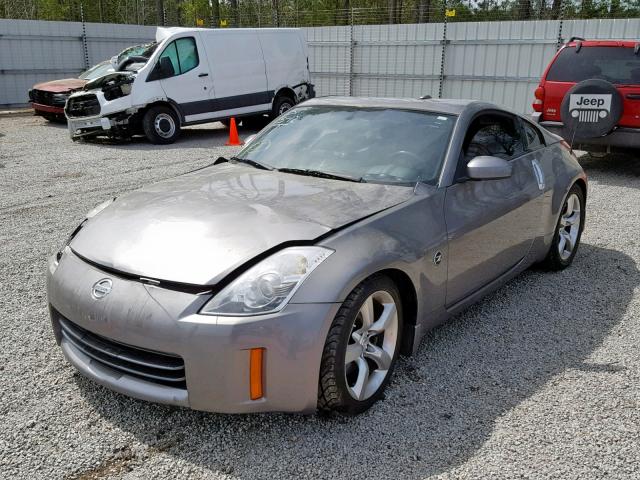 JN1BZ34D88M705326 - 2008 NISSAN 350Z COUPE CHARCOAL photo 2