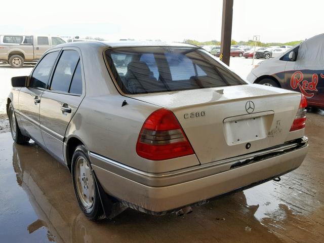 WDBHA28E6TF344962 - 1996 MERCEDES-BENZ C 280 BEIGE photo 3