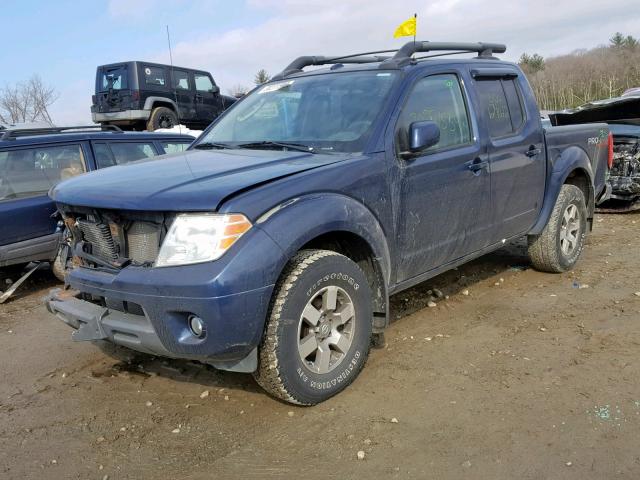 1N6AD0EV9BC436759 - 2011 NISSAN FRONTIER S BLUE photo 2