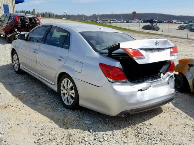 4T1BK3DB6BU393168 - 2011 TOYOTA AVALON BAS SILVER photo 3